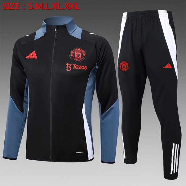 Chandal Manchester United 2024/25 Negro Gris 2
